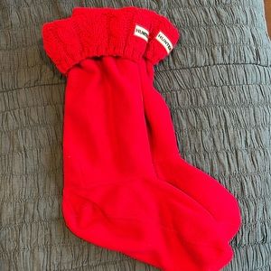 Hunter Fleece Boot Inserts (L) - Red
